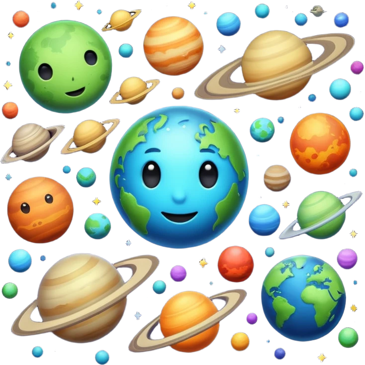 space, planets emoji