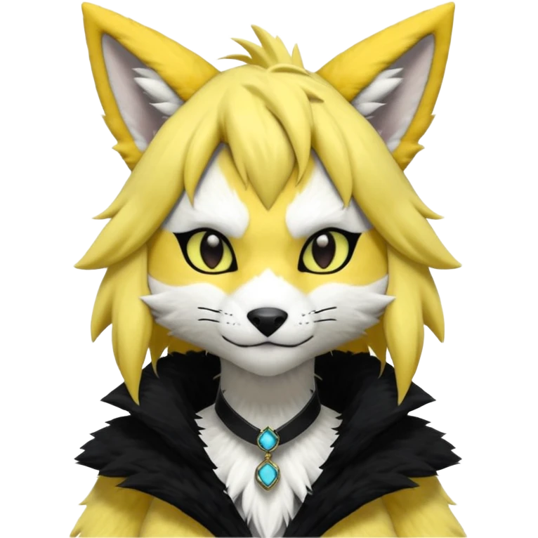 Cool gothic cute Kemonomimi Nekomimi Japanese Anime Kemono Furry Style Vernid-Renamon-Zeraora-Sergal-Fursuit-furry-fursona emoji