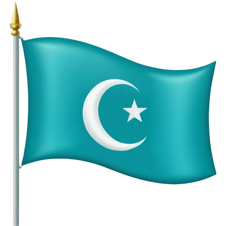 Turkuaz renginde türk bayrağı yapar mısın. Bayrak. I want to flag emoji