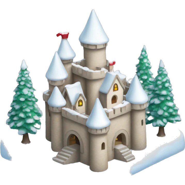 Christmas Snow Castle emoji
