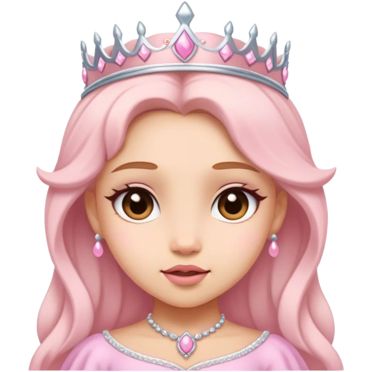 mahkota princess soft pink cute emoji