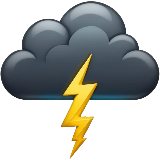 Lightning storm emoji