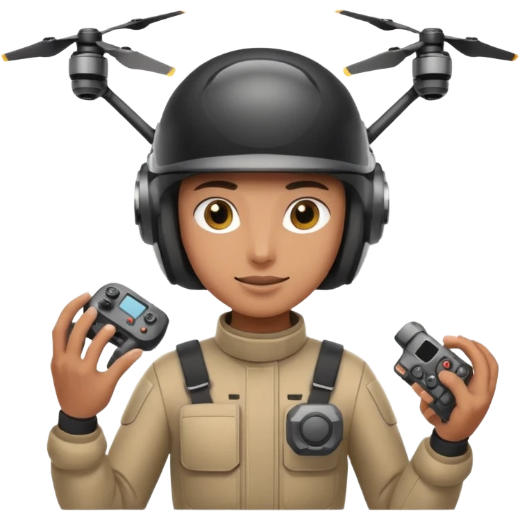A drone racer emoji