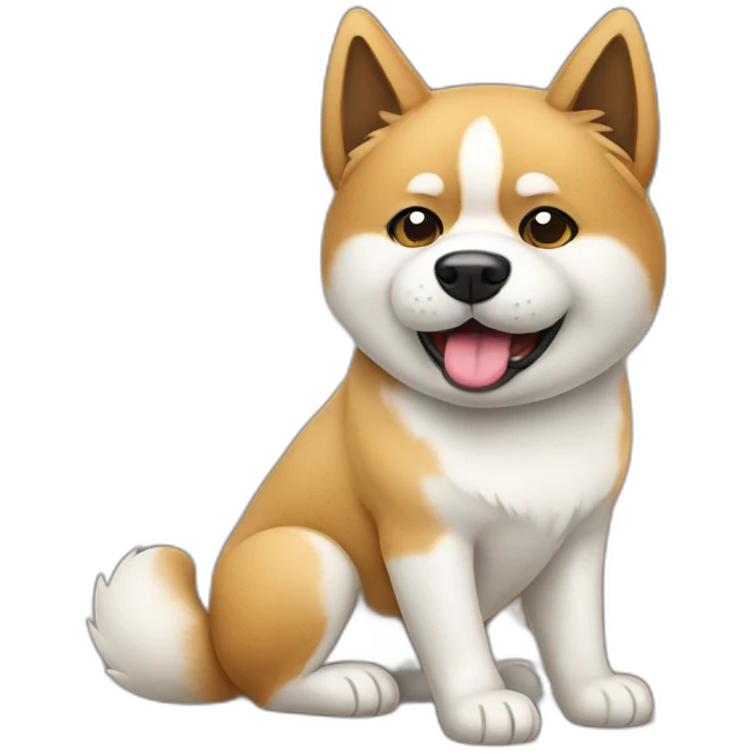 Funny akita emoji