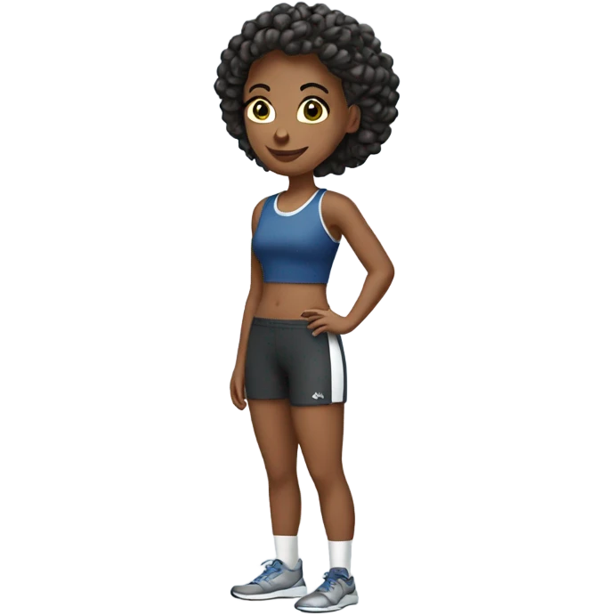 Sporty lady emoji