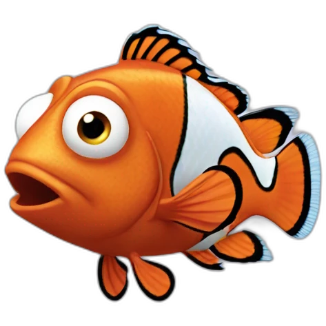 Nemo fish very afraid emoji