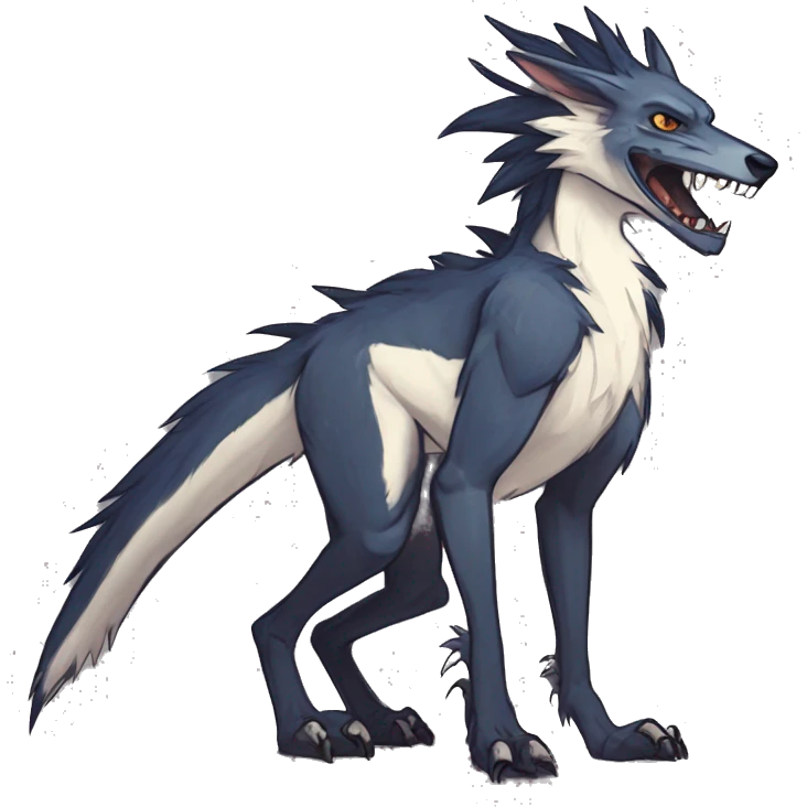 Edgy Modern Feral Vernid-Sergal species by LiLaiRa emoji