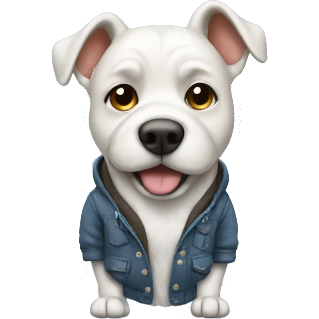 Dog wearing clothes emoji