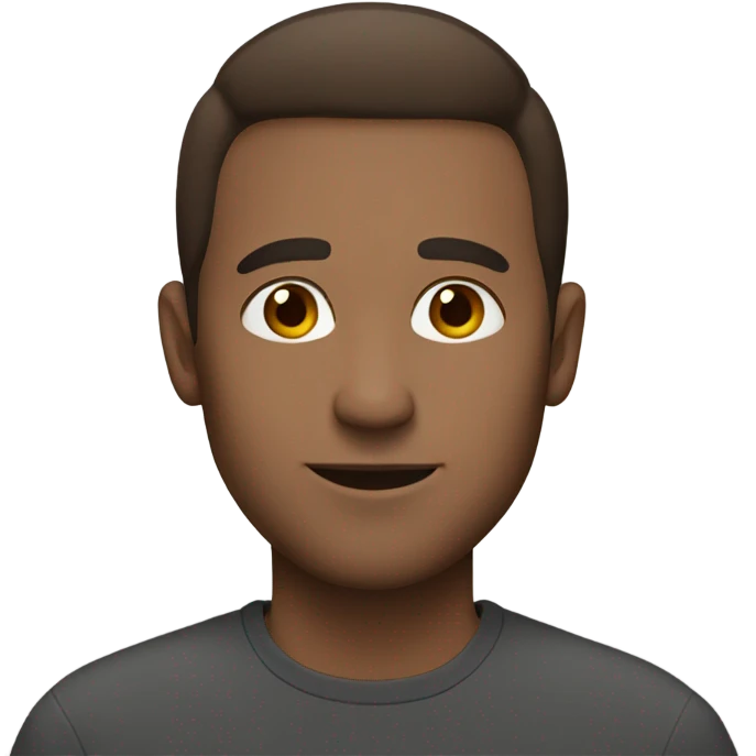 Man 30 years old with brown eyes short brown hair  emoji