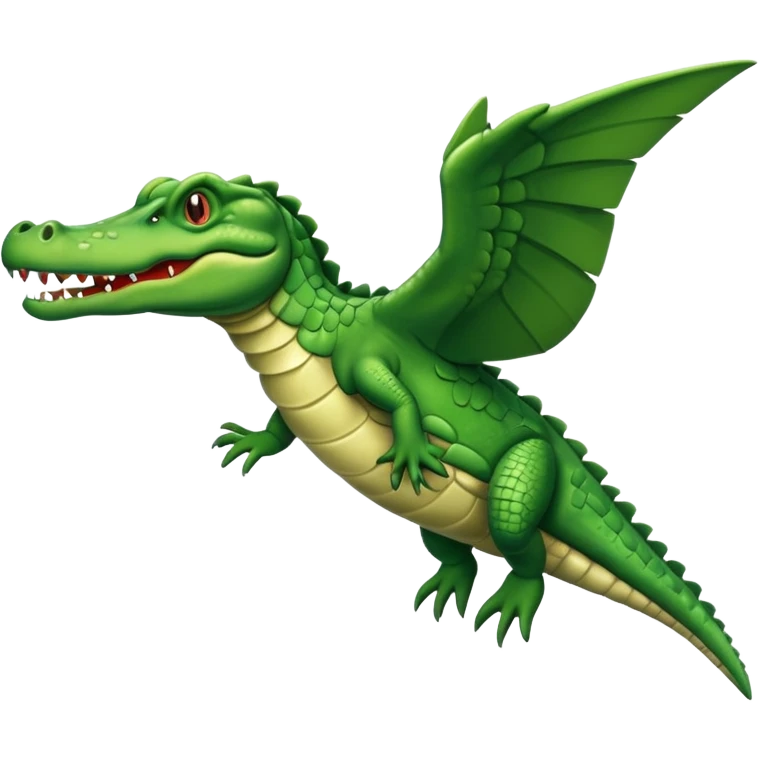 Flying crocodile  emoji