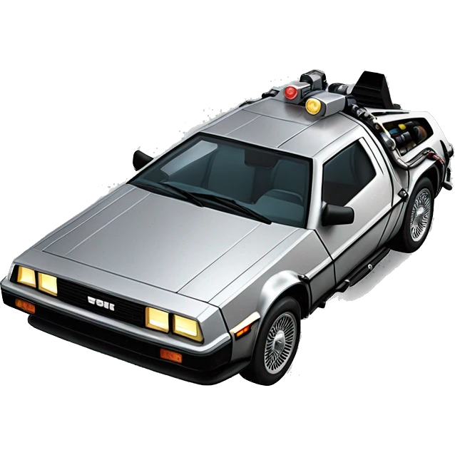 delorean from back to the future emoji