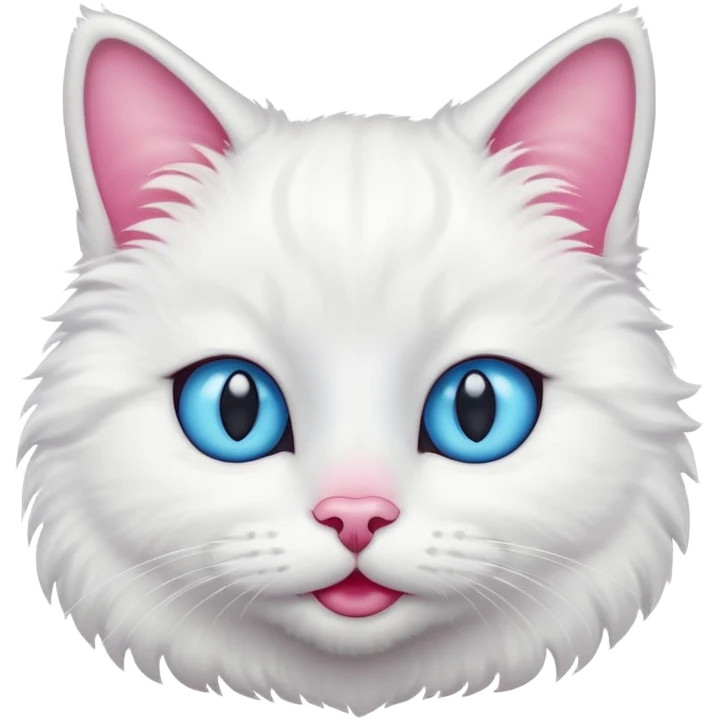 🎧😻🤩 white cat emoji
