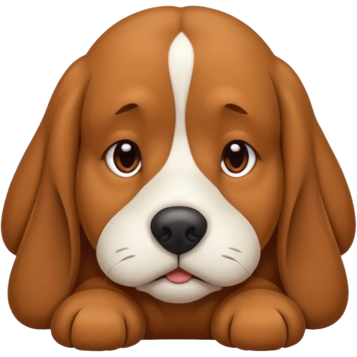 Sleepy dog emoji