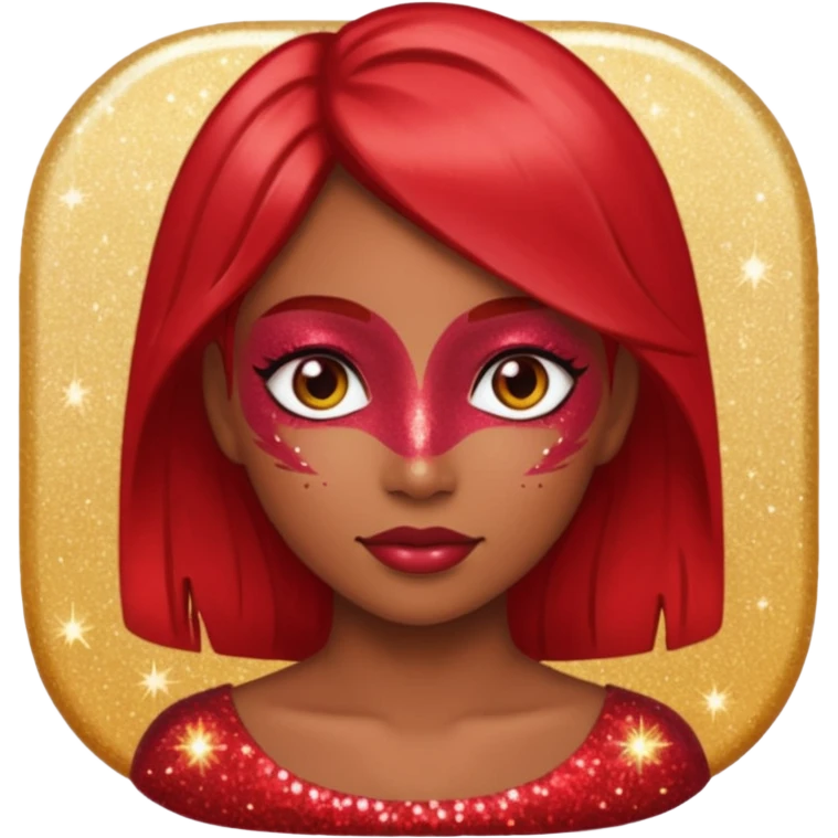 glitter red user emoji