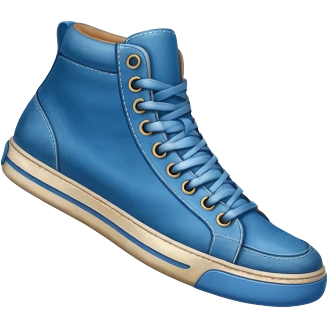 blue sneaker emoji