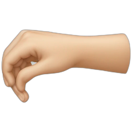 finger going across chin mewing emoji