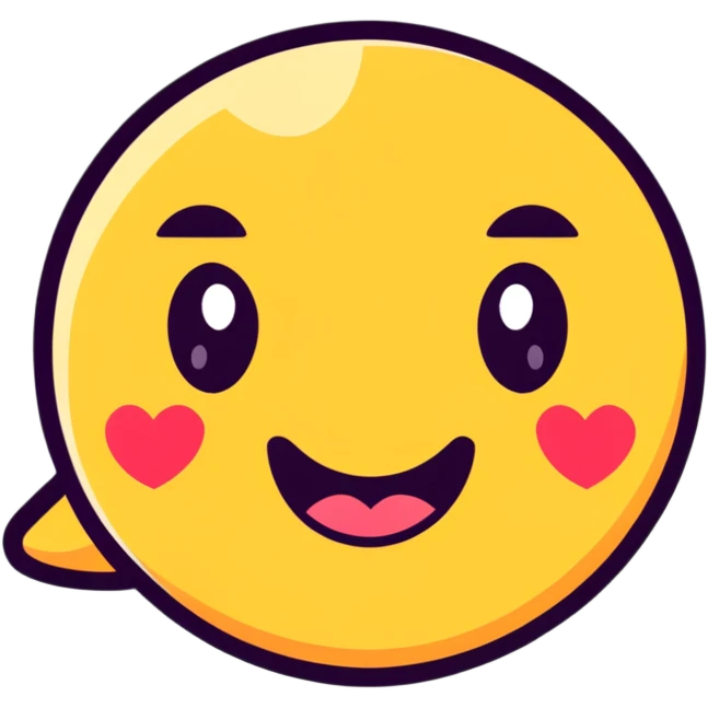 Emoji face with heart eyes and sticking tongue out emoji