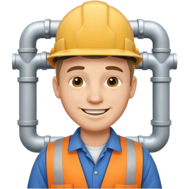 customer. 1 person only white male with shoulder normal person cloths. adult. pipeline technician change the expression and the shape of the face emoji