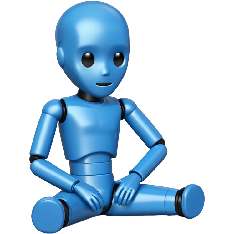 blue crash test dummy emoji