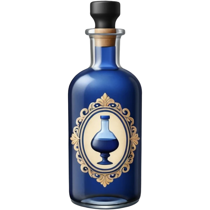 Ink bottle with label
 emoji