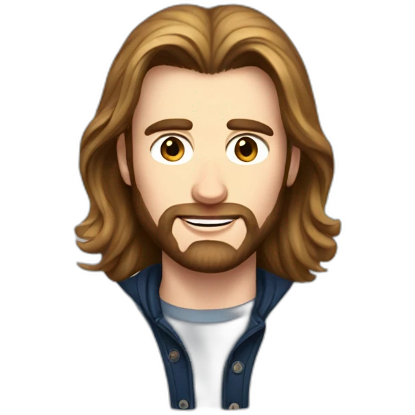 chris evans with long hair emoji
