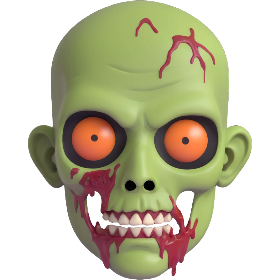 zombie man face emoji
