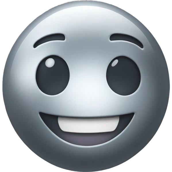 Happy steel ball emoji