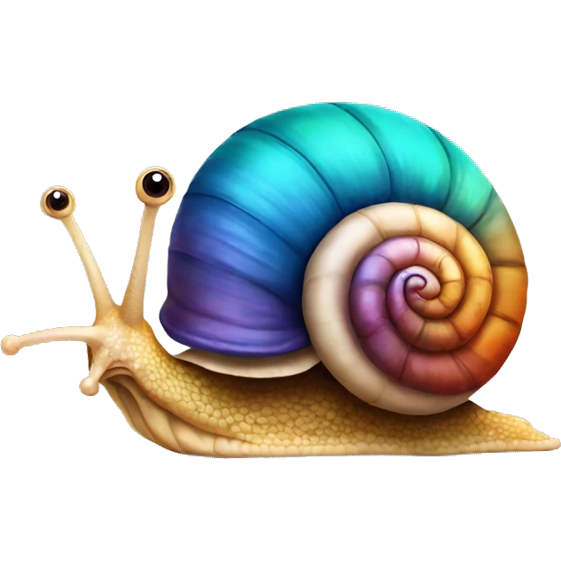 Snail colorfull emoji