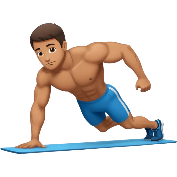 man doing plank emoji