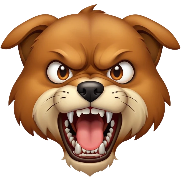 Angry dog emoji