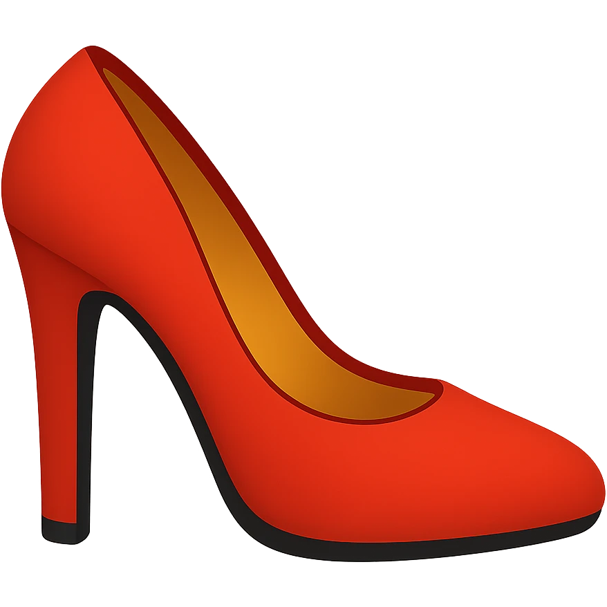 high heel shoe emoji emoji