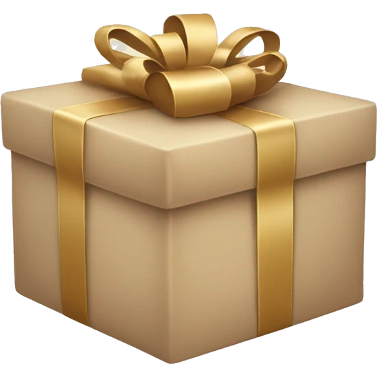 Christmas asthetic beige present emoji