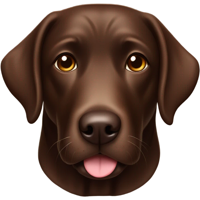 Chocolate lab emoji