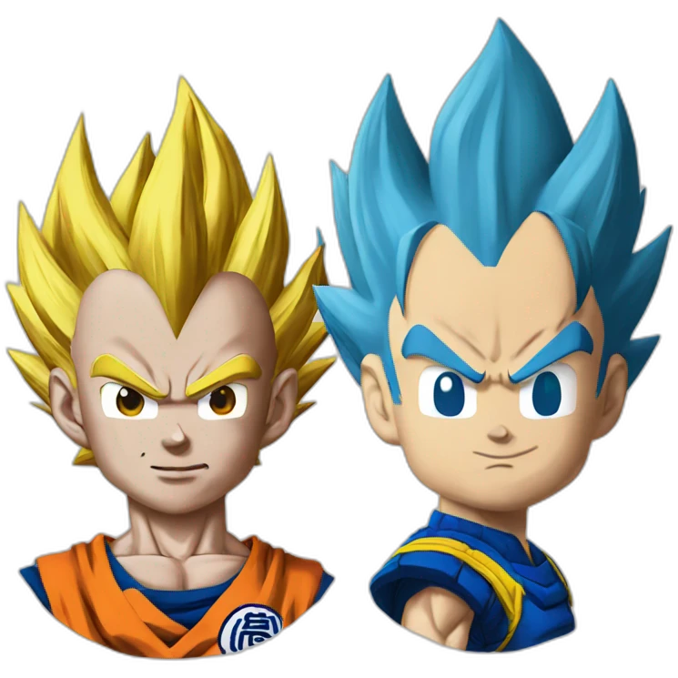 Goku and vegeta potara emoji