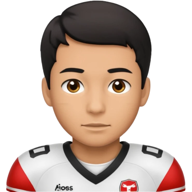 A queer football player emoji