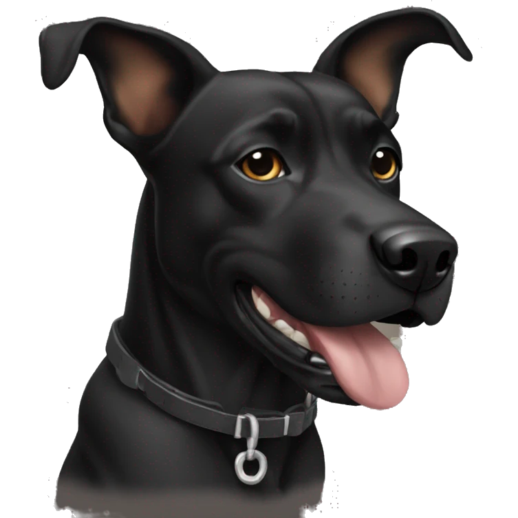 Perro negro emoji