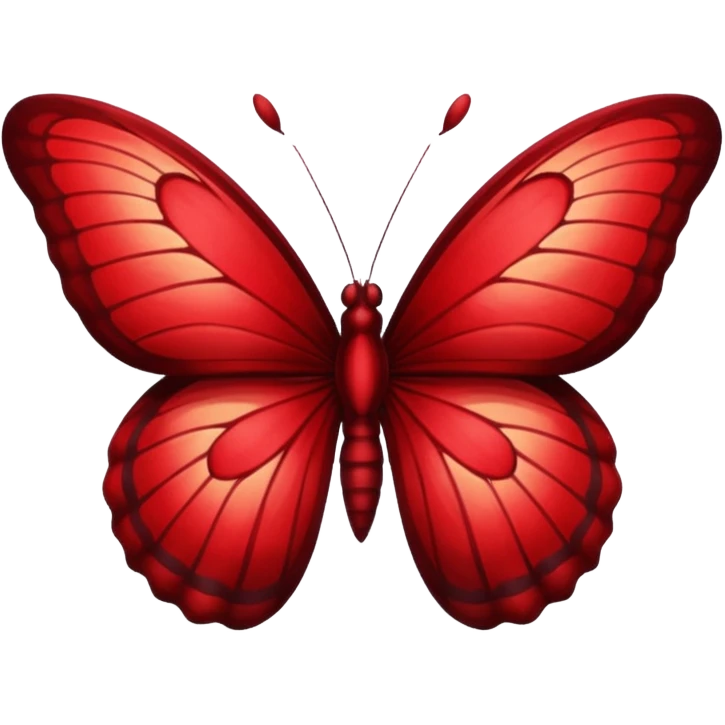butterfly dark red gradient emoji