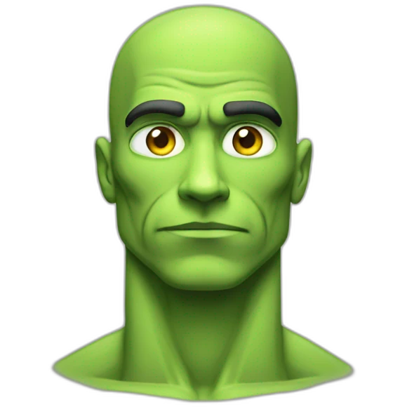 muscle guy radioactive emoji
