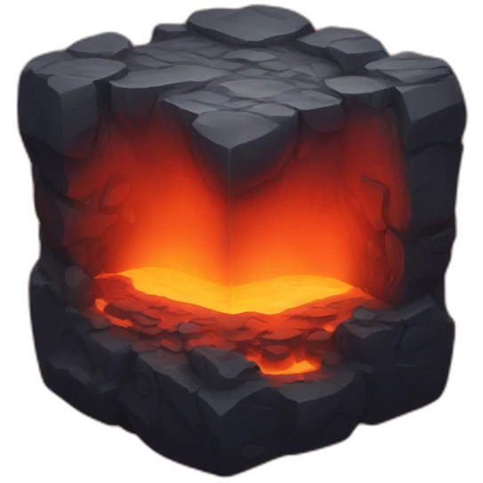 Lava cube emoji