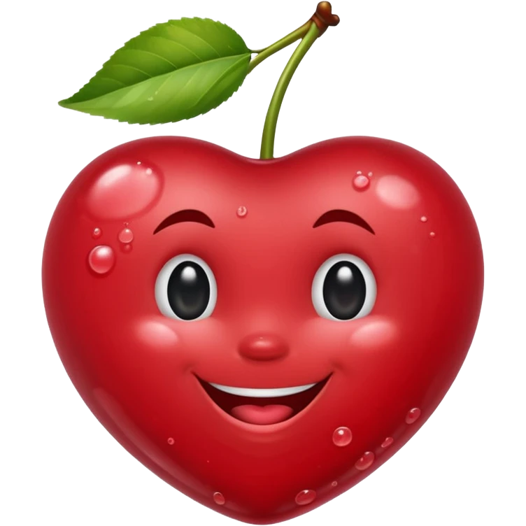 soapy bubbly smiling cherries  emoji
