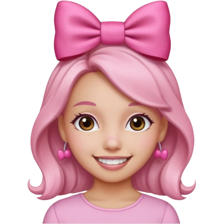 Pink girly emoji