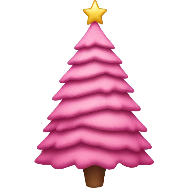 pink christmas tree emoji