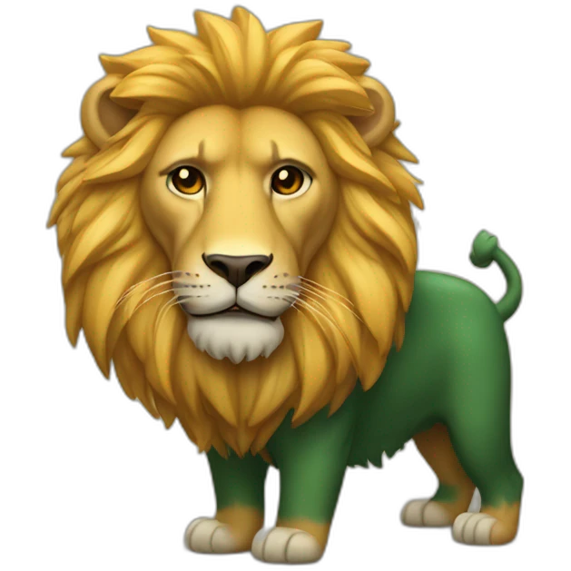 león con teléfono emoji