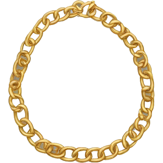 Gold necklace  emoji