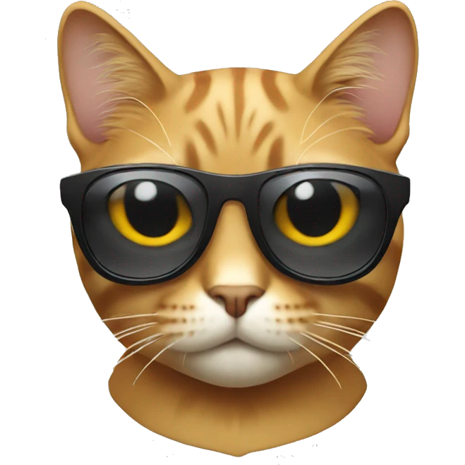 Cat with sunglasses emoji