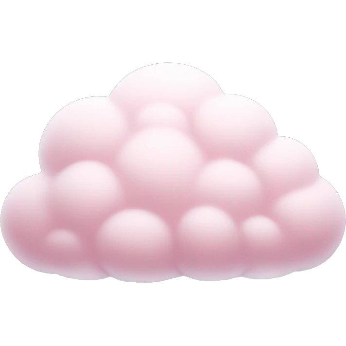 Light pink snow cloud  emoji