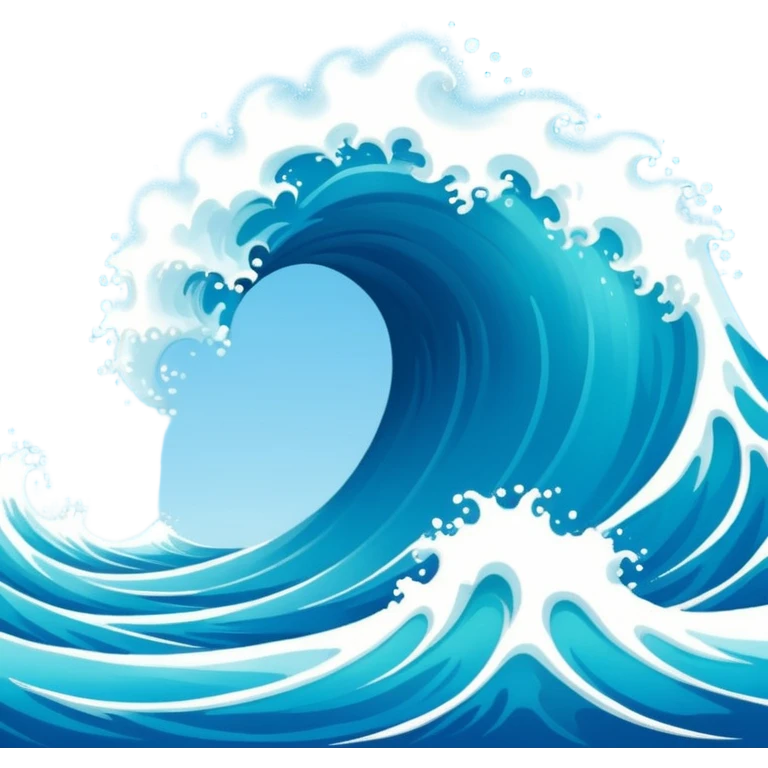 blue wave curaçao emoji