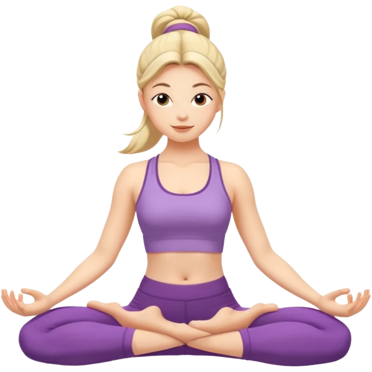 yoga girl emoji
