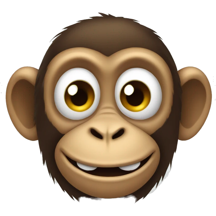 Silly monkey liking emoji