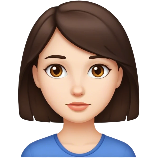 brunette girl emoji